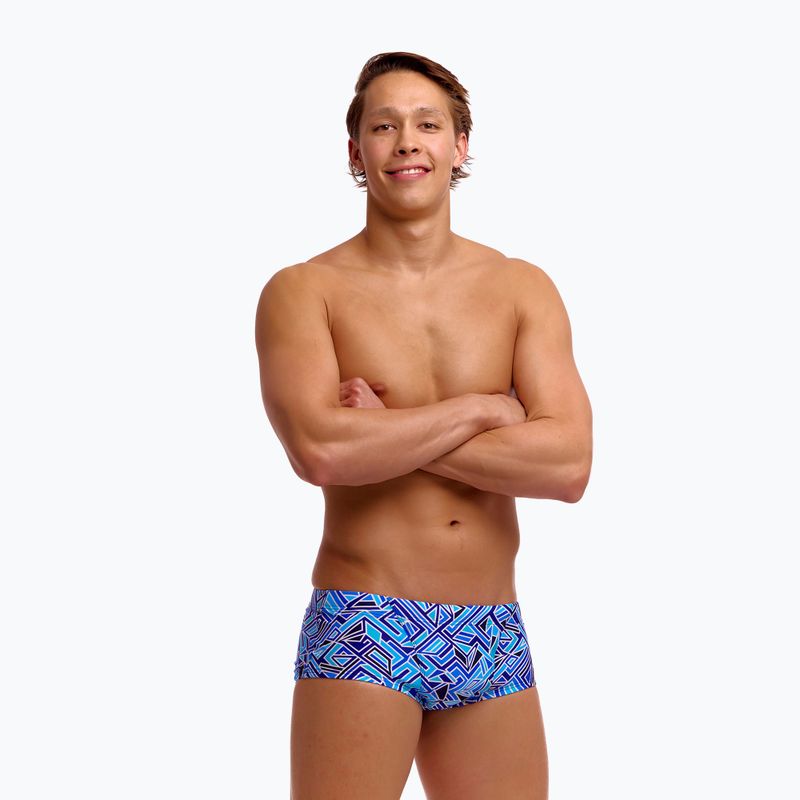 Boxeri de înot pentru bărbați Funky Trunks Classic Trunks blue bits 2