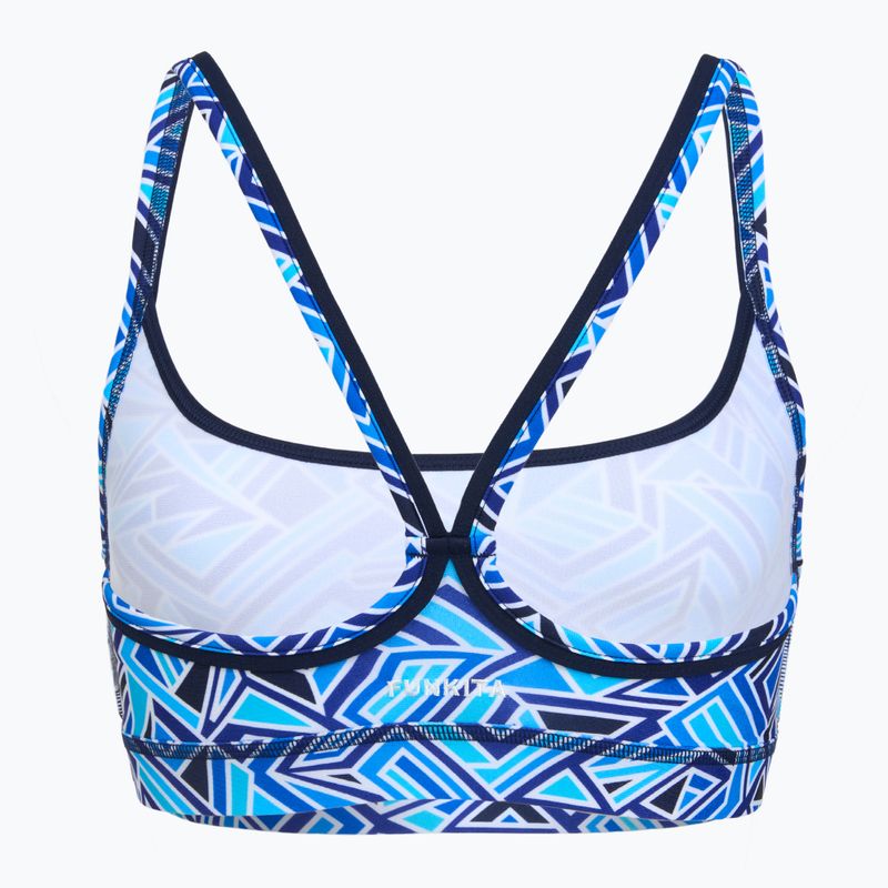 Top costum de baie Funkita Sports Top blue bits 2