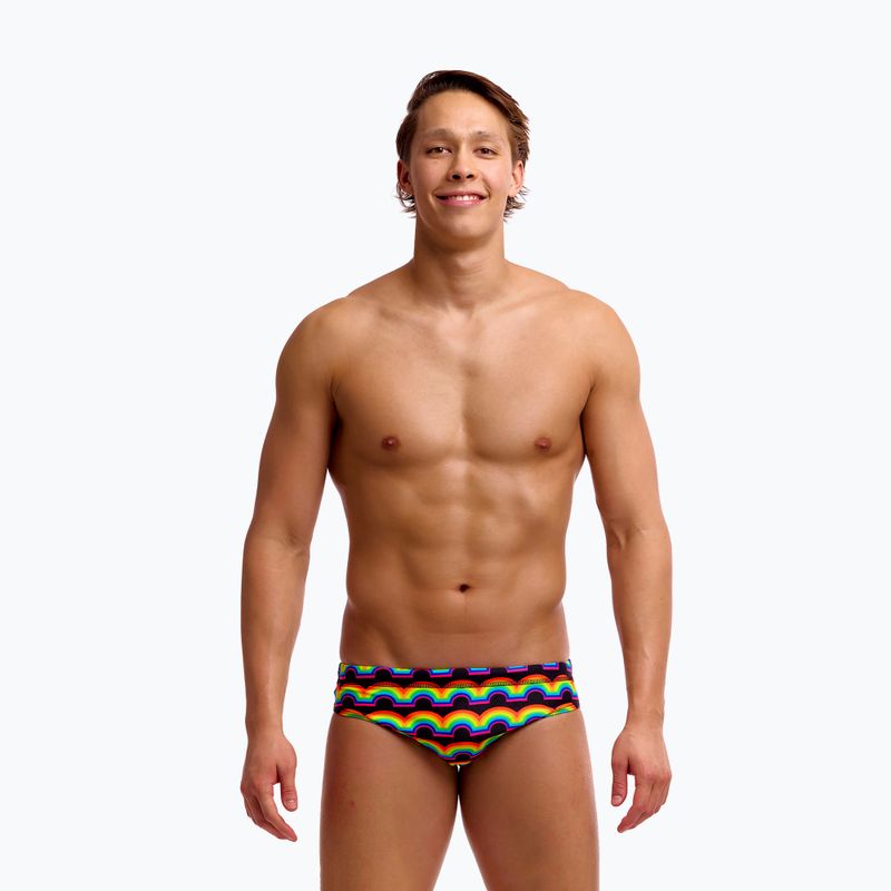 Slipuri de înot pentru bărbați Funky Trunks Classic Brief in rainbow 2