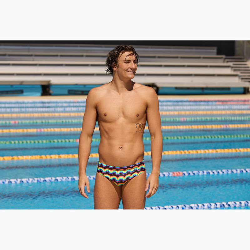 Slipuri de înot pentru bărbați Funky Trunks Classic Brief in rainbow 5