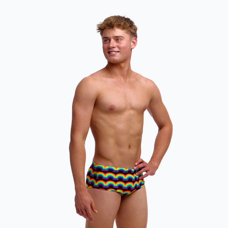 Boxeri de înot pentru copii Funky Trunks Sidewinder Trunks rainbowie 3