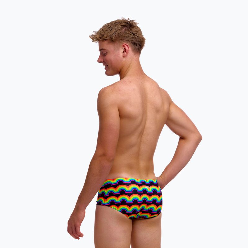 Boxeri de înot pentru copii Funky Trunks Sidewinder Trunks rainbowie 5