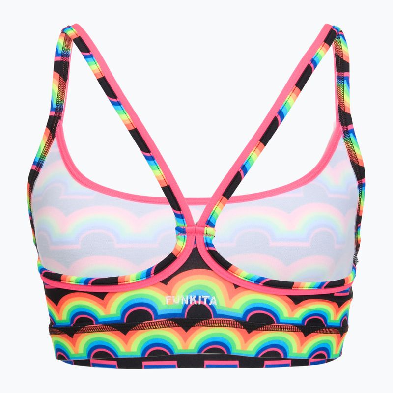 Top costum de baie Funkita Sports Top rainbowie 2