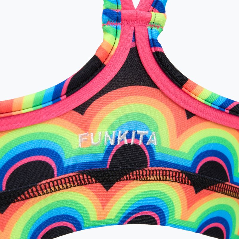 Top costum de baie Funkita Sports Top rainbowie 3
