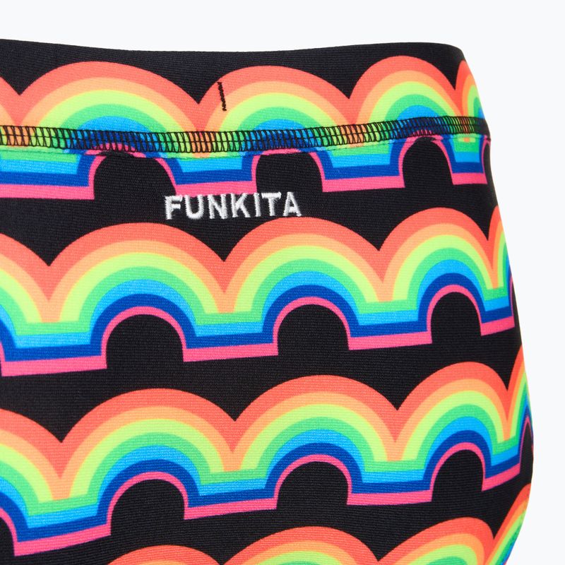 Partea de jos a costumului de baie Funkita Sports Brief rainbowie 3