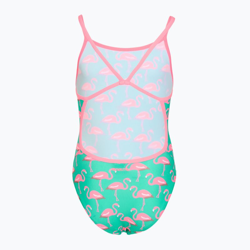 Costum de baie întreg pentru copii Funkita Single Strap One Piece go flamingo! 2
