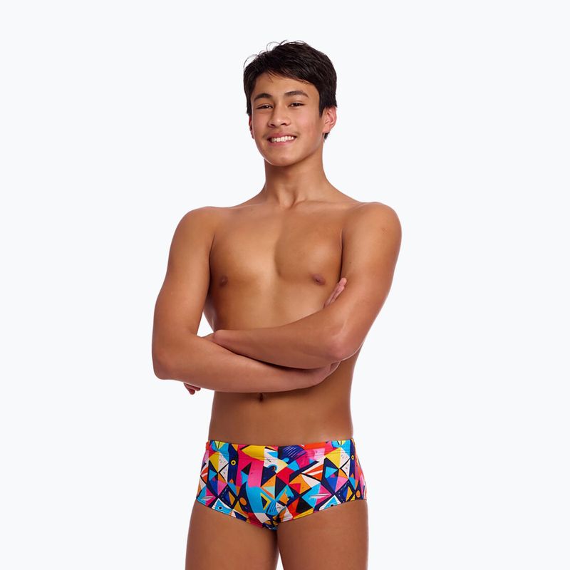 Boxeri de înot pentru copii Funky Trunks Sidewinder Trunks broken blox