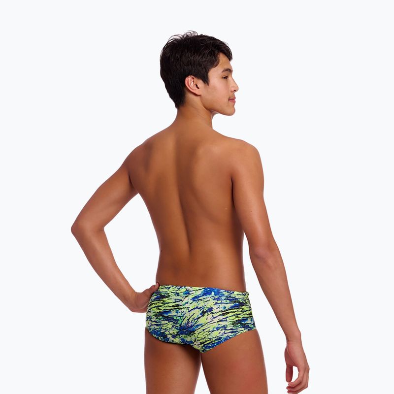 Boxeri de înot pentru copii Funky Trunks Sidewinder Trunks scaled black 2