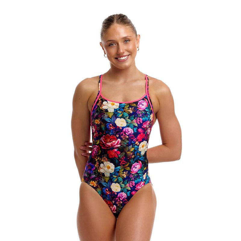 Costum de baie întreg pentru femei Funkita Diamond Back One Piece bed of roses 2