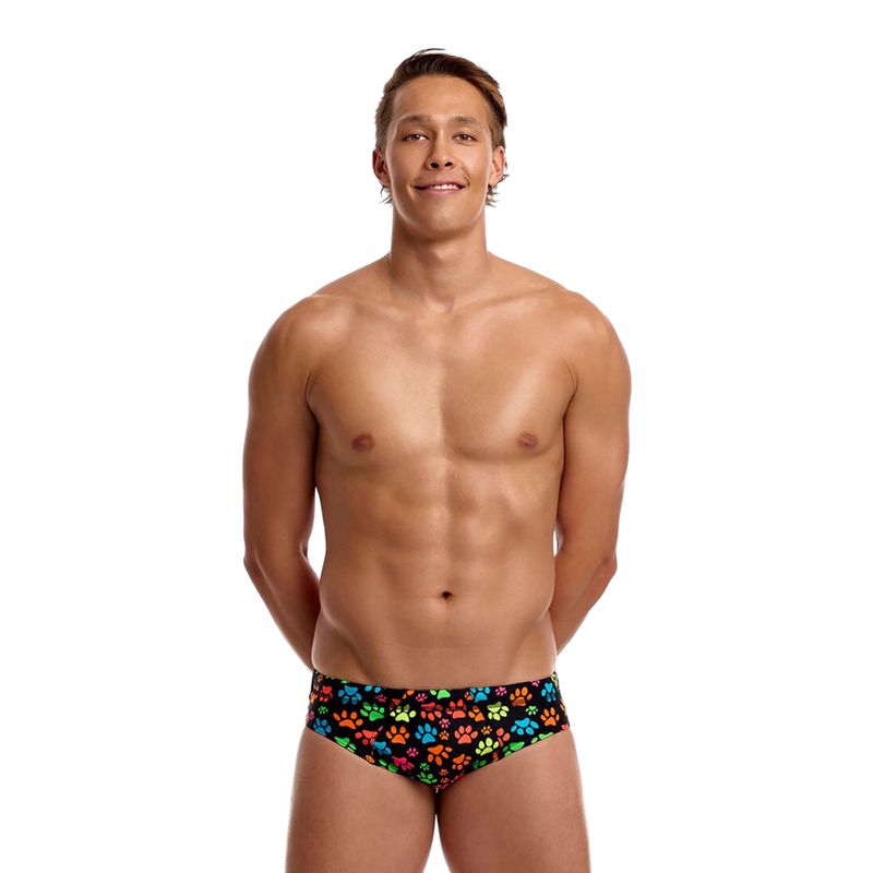 Slipuri de înot pentru bărbați Funky Trunks Seamed Briefs pawsome 2