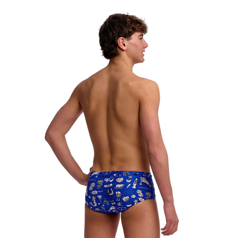 Boxeri de baie pentru băieți Funky Trunks Sidewinder Trunks scratchy 2