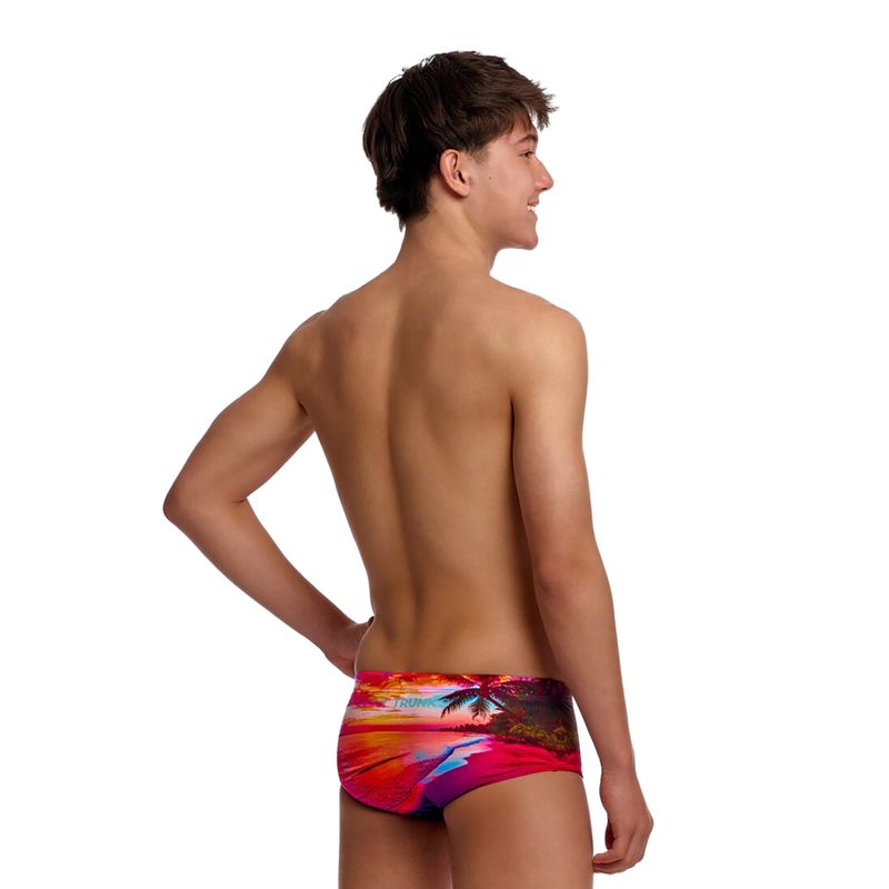 Boxeri de baie pentru băieți Funky Trunks Sidewinder Trunks touch of paradise 3