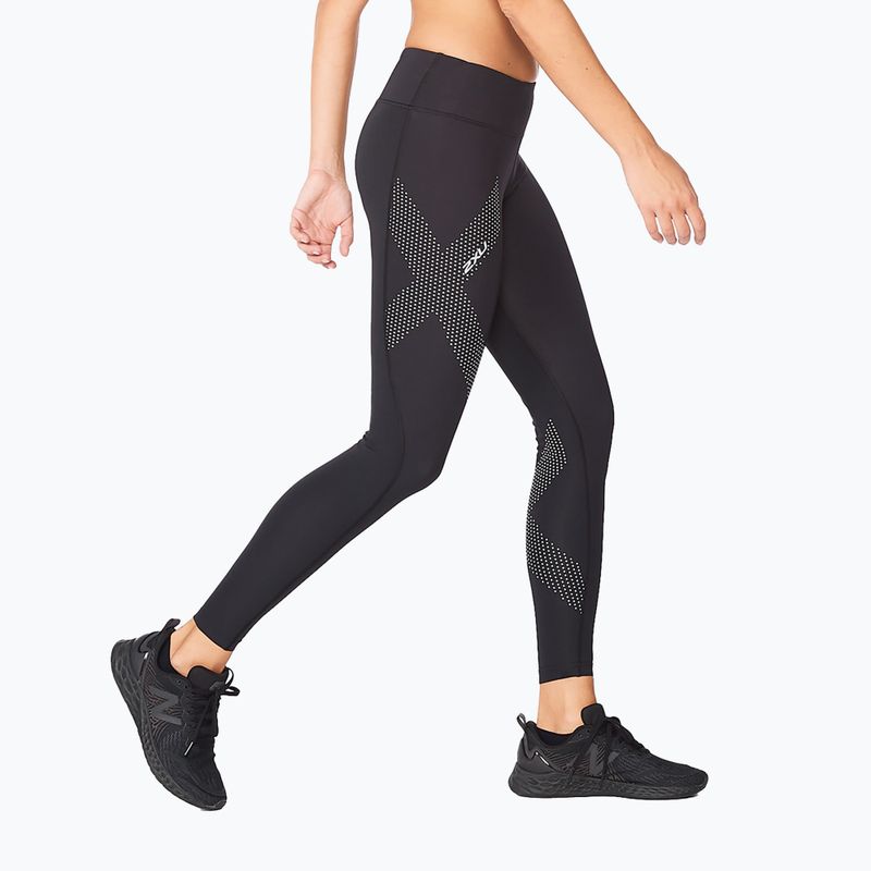 Jambiere de antrenament pentru femei 2XU Force Mid-Rise Compression negru WA2864B 2