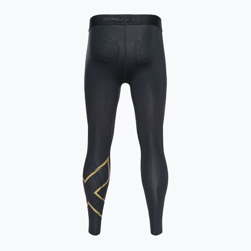 Jambiere de antrenament 2XU Force Compression pentru bărbați, negru și auriu MA5365B 2