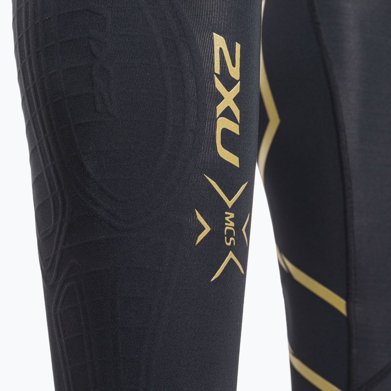 Jambiere de antrenament 2XU Force Compression pentru bărbați, negru și auriu MA5365B 3