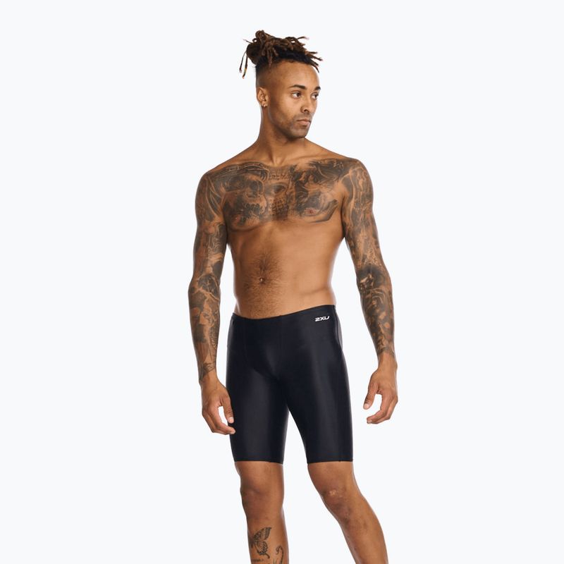 Boxeri de înot pentru bărbați 2XU Propel Jammer black/white 2