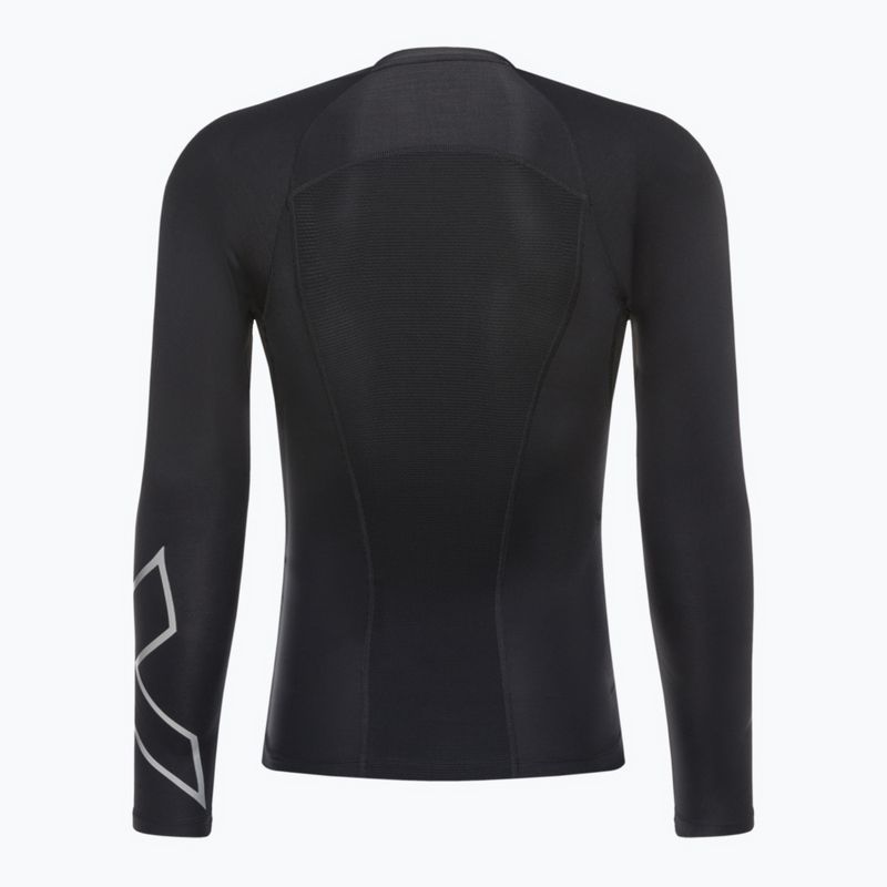 Mâneci lungi de antrenament pentru bărbați 2XU Core Compression negru MA6398A 5