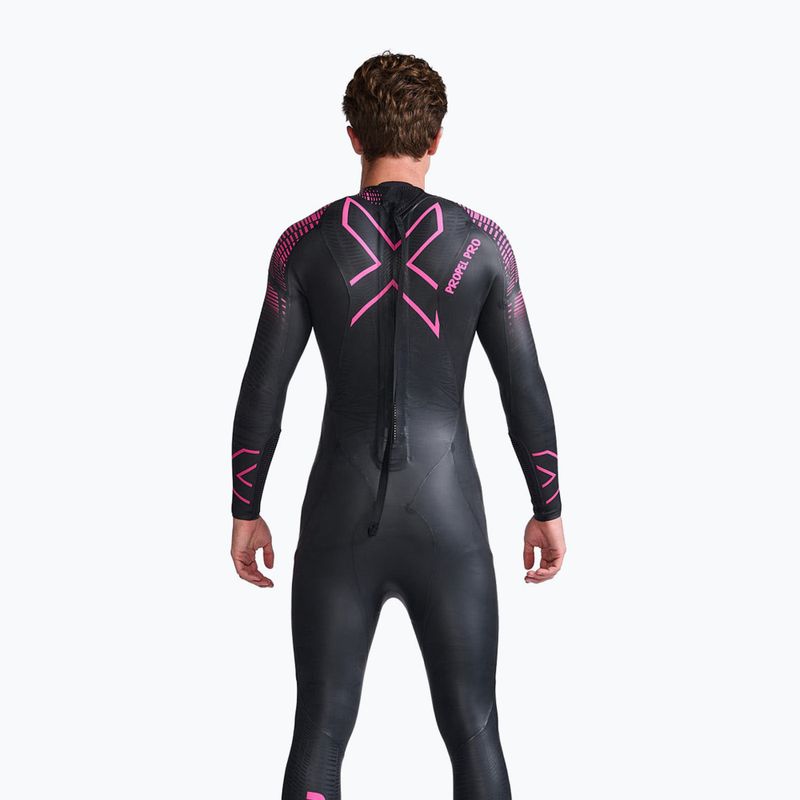 Costum de triatlon pentru bprbați 2XU Propel PRO 3 mm black/punk pink 2