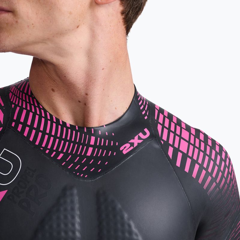 Costum de triatlon pentru bprbați 2XU Propel PRO 3 mm black/punk pink 6