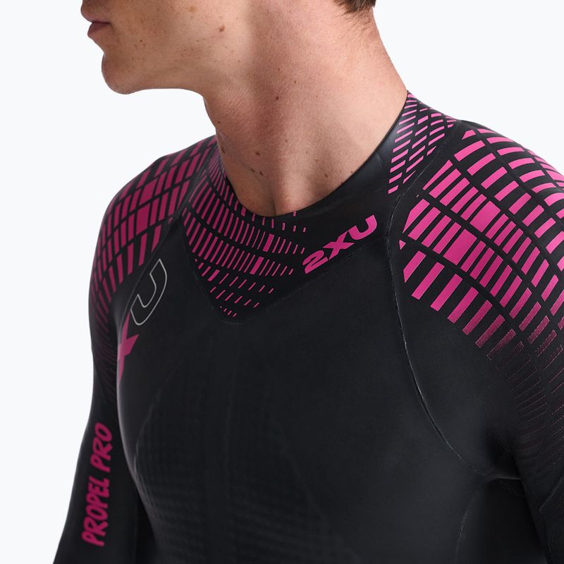 Costum de triatlon pentru bprbați 2XU Propel PRO 3 mm black/punk pink 7