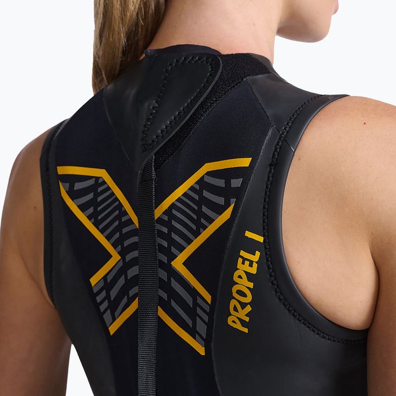 Costum de triatlon pentru femei 2XU Propel:1 negru/ambition WW4995C 4