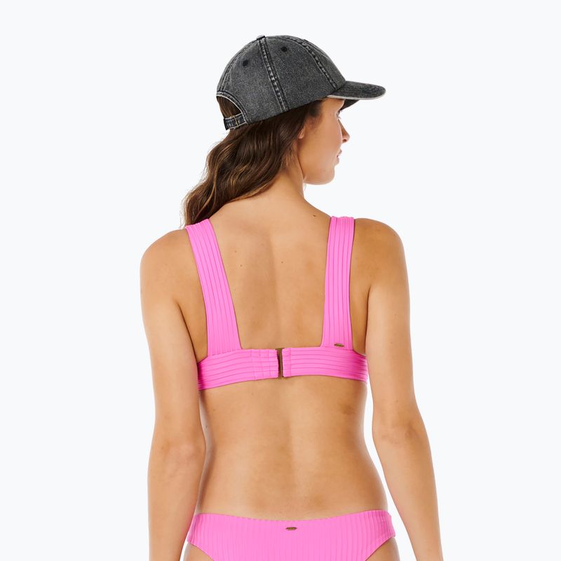 Partea de sus a costumului de baie pentru femei Rip Curl Premium Surf D-Dd Deep V super pink 3
