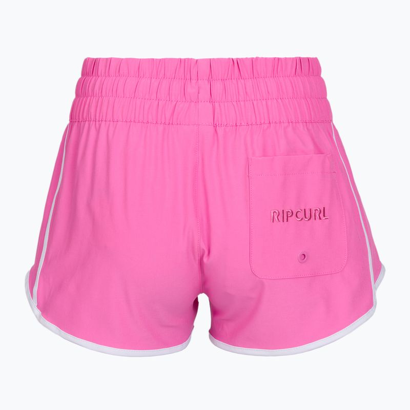 Pantaloni scurți de baie pentru femei Rip Curl High Waist Retro Volley 3" super pink 7