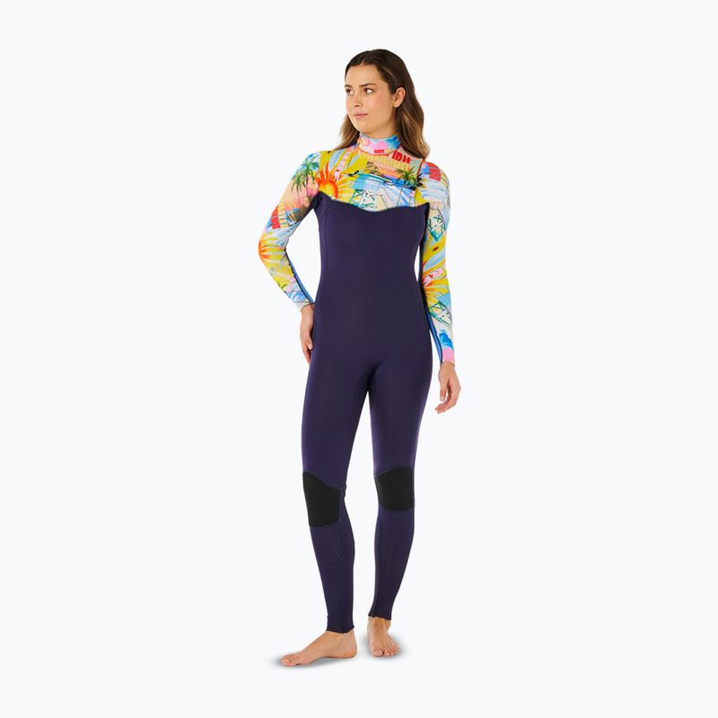 Costum de înot pentru femei Rip Curl Dawn Patrol Pro 3/2 mm Chest Zip multicolor 4