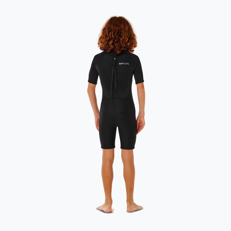 Costum de înot pentru copii Rip Curl Trad 2/2mm Back Zip Springsuit black 2
