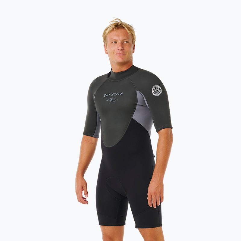 Costum de înot pentru bărbați Rip Curl Omega 2/2 mm Back Zip Springsuit grey 2