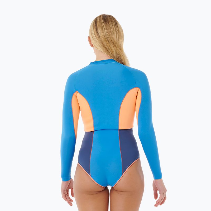 Costum de înot pentru femei Rip Curl G-Bomb 1,5 mm Full Zip Springsuit electric blue 3