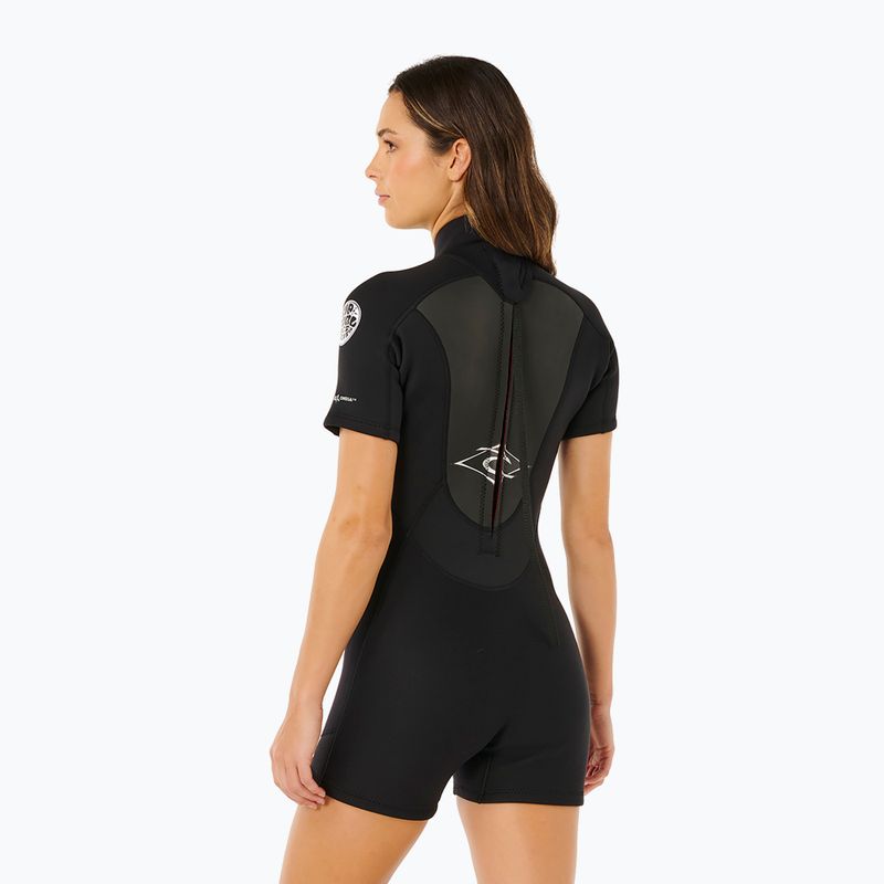 Costum de înot pentru femei Rip Curl Omega 2/2 mm Back Zip Springsuit black 3