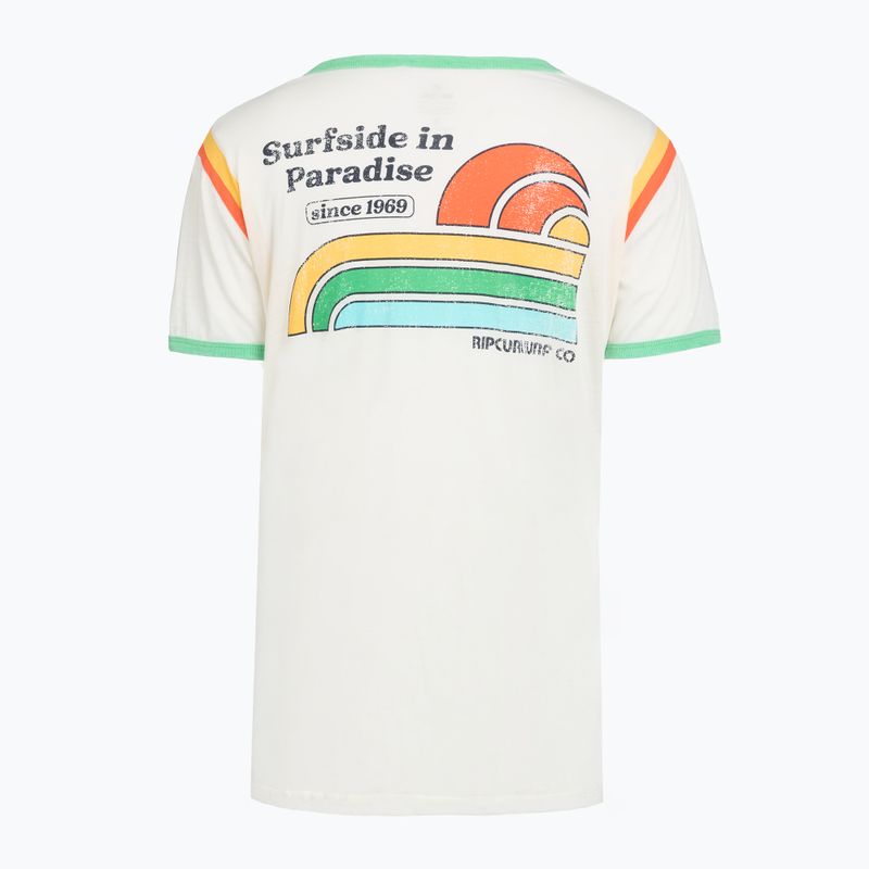 Tricou pentru femei Rip Curl Surf Side Ringer bone 2