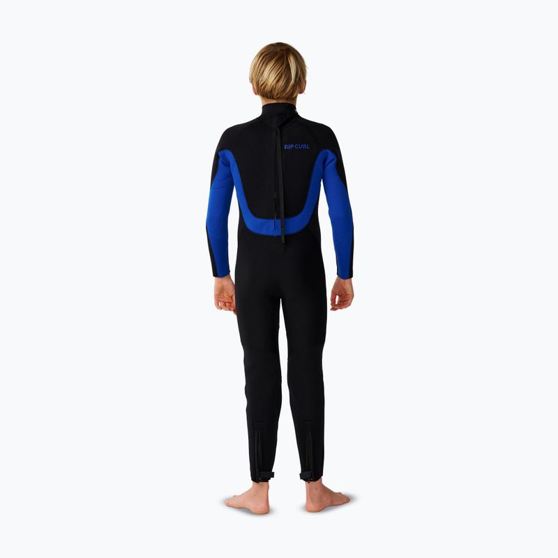 Costum de înot pentru copii Rip Curl Trad 4/3 mm Back Zip black/blue 2