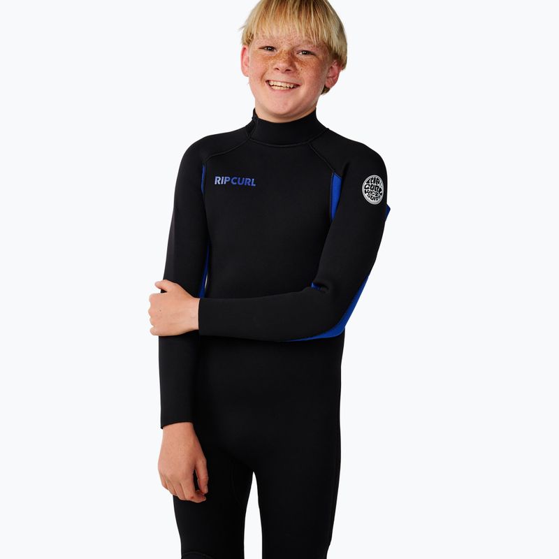 Costum de înot pentru copii Rip Curl Trad 4/3 mm Back Zip black/blue 5
