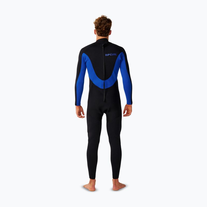 Costum de înot pentru bărbați Rip Curl Trad 3/2 mm Back Zip black/blue 2
