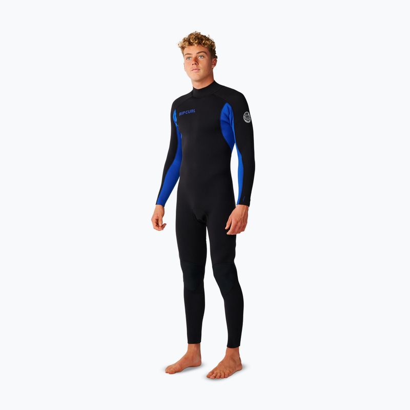 Costum de înot pentru bărbați Rip Curl Trad 3/2 mm Back Zip black/blue 3