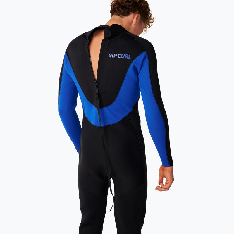 Costum de înot pentru bărbați Rip Curl Trad 3/2 mm Back Zip black/blue 5