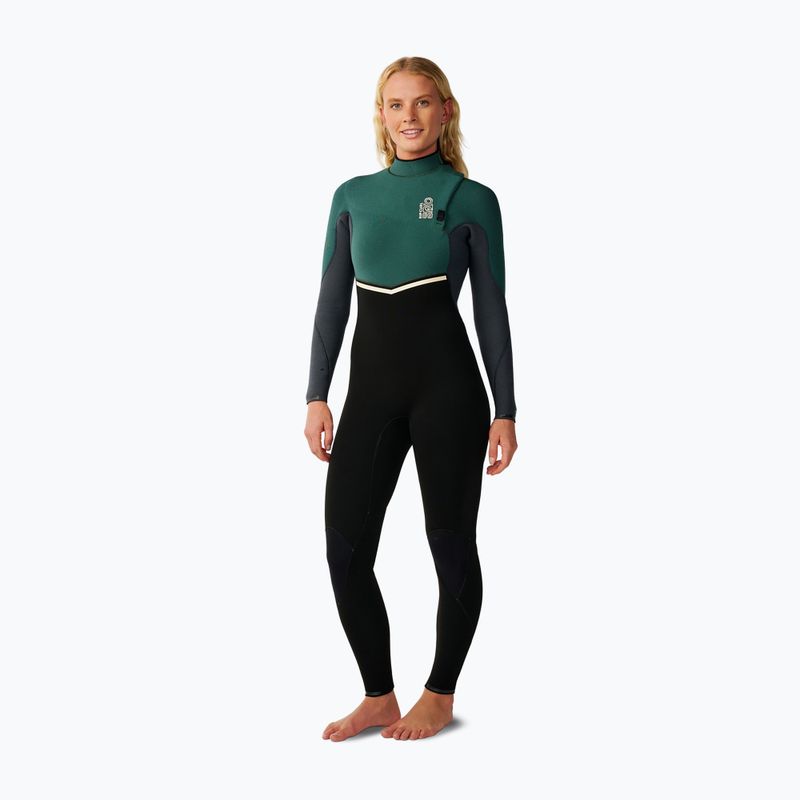 Costum de înot pentru femei Rip Curl E-Bomb Zf 3/2 mm dark green 3