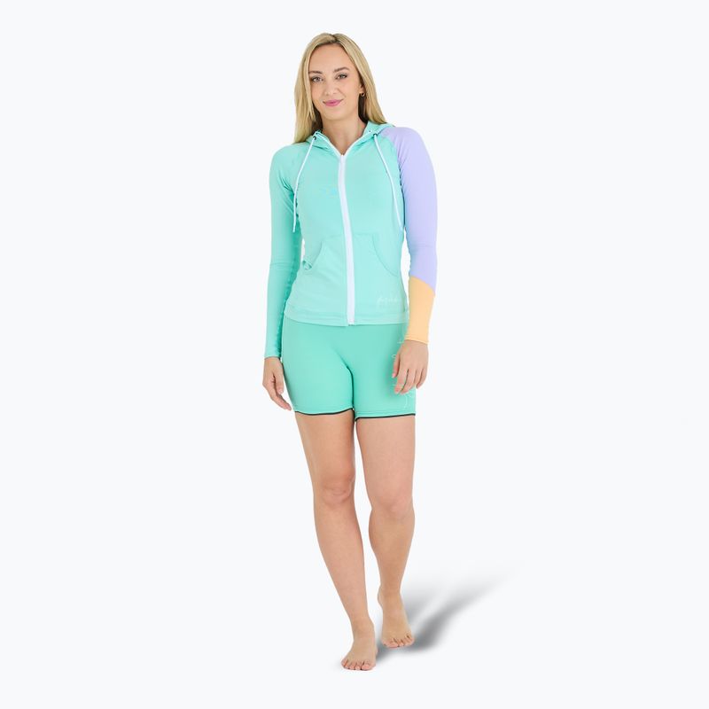 Hanorac pentru femei Jetpilot Pacer Hooded Rashie teal 2