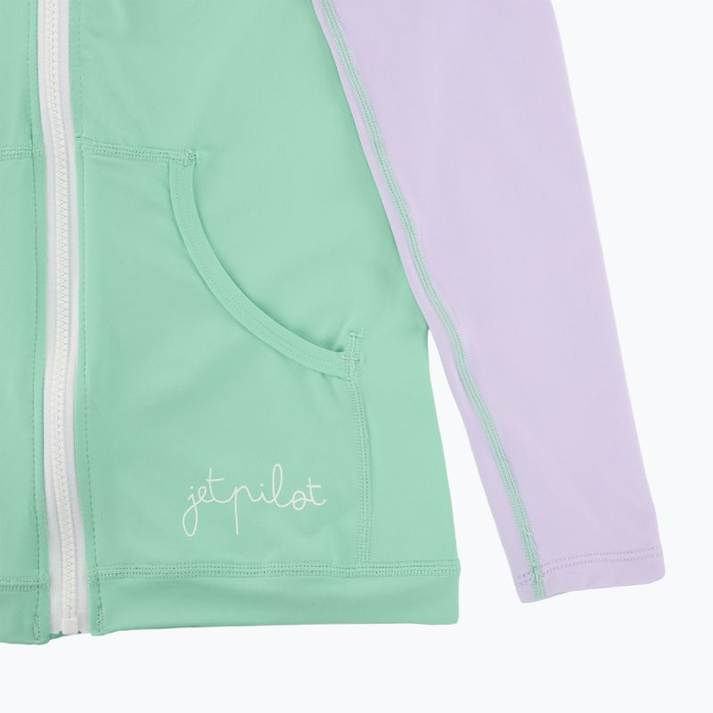 Hanorac pentru femei Jetpilot Pacer Hooded Rashie teal 6