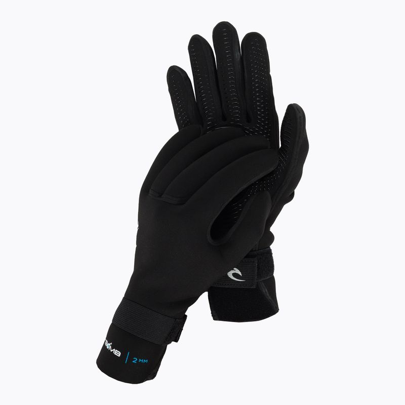 Mănuși de neopren pentru bărbați Rip Curl E Bomb 2mm 5 Finger 90 negru WGL5SE