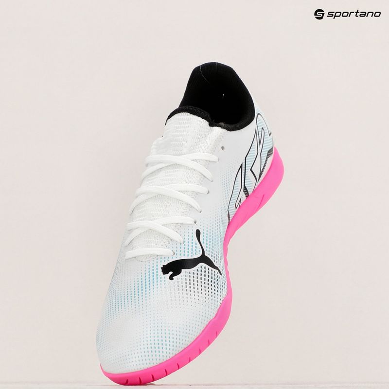 Încălțăminte de fotbal PUMA Future 7 Play IT puma white/puma black/poison pink 9