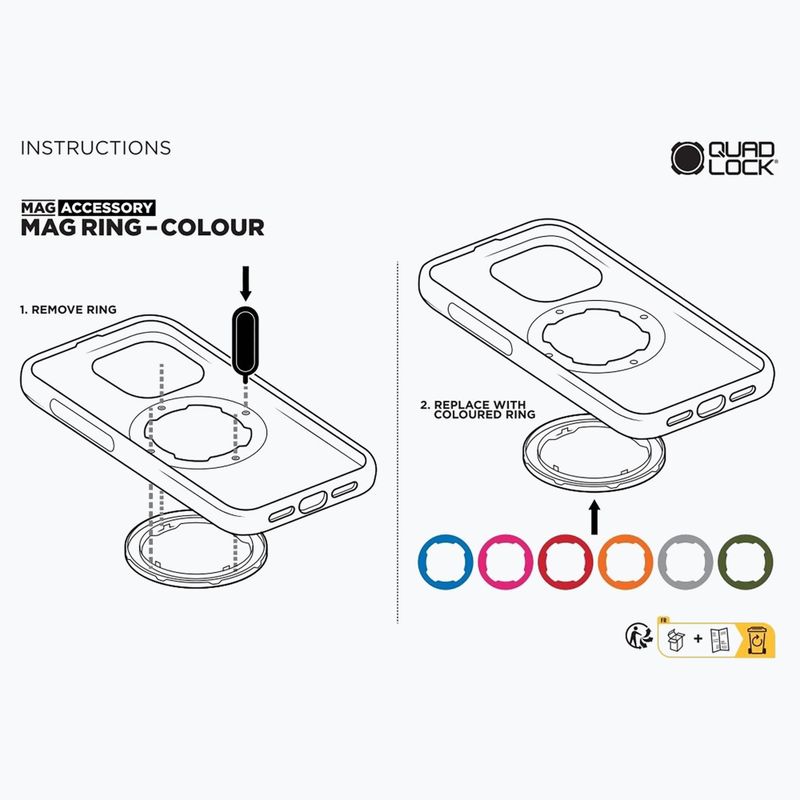 Etui pentru telefon Quad Lock Original Case Samsung Galaxy S22 black 2