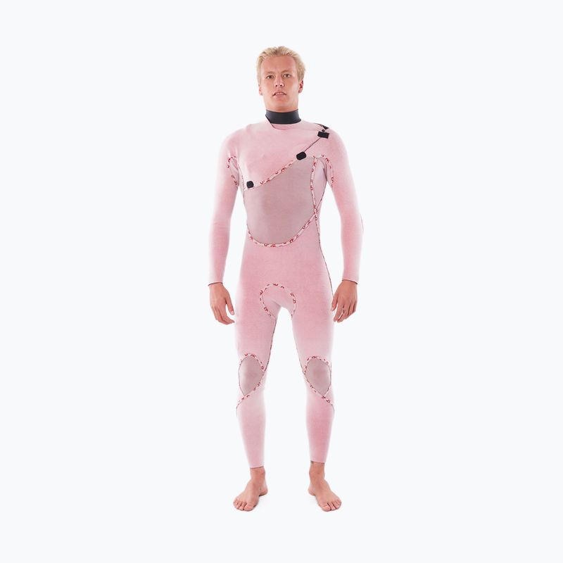Costum de baie Rip Curl Flashbomb 4/3 mm pentru bărbați negru/gri WSTYNF 4
