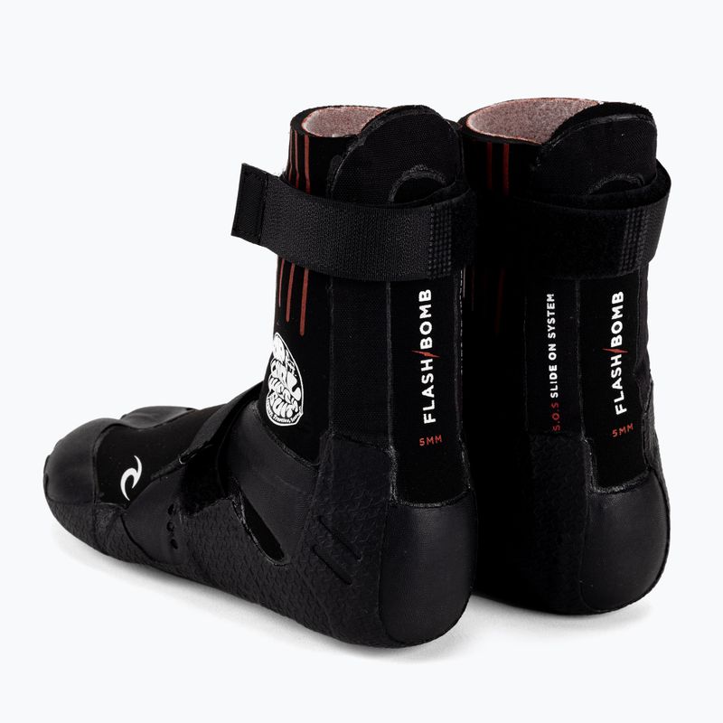 Rip Curl Flashbomb 5mm Hid.Split/Toe 90 bărbați Rip Curl Flashbomb 5mm Hid.Split/Toe 90 pantofi de apă negru WBOYIF 3