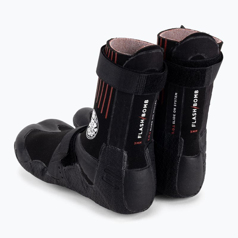 Rip Curl Flashbomb 3mm Hid.Split/Toe 90 bărbați Rip Curl Flashbomb 3mm pantofi de apă negru WBOYHF 3