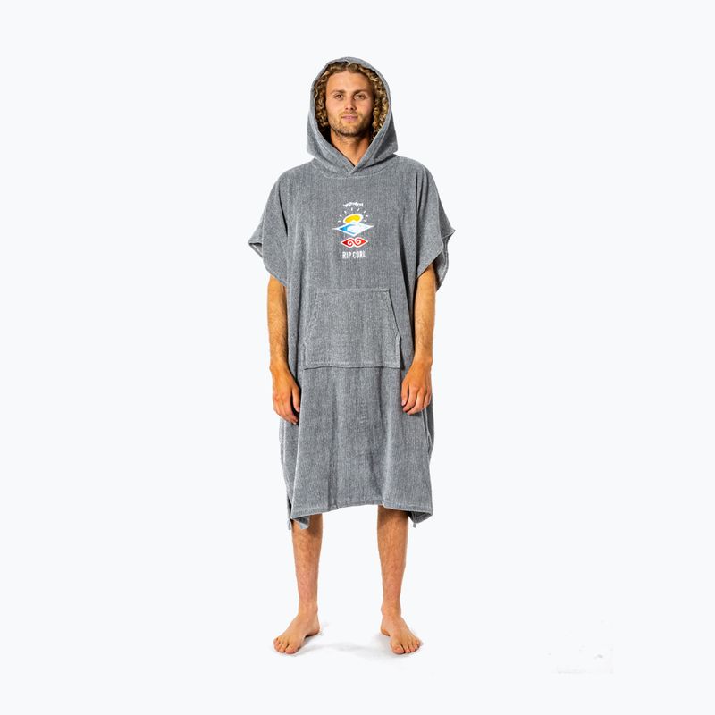 Rip Curl poncho pentru bărbați Icons Icons Hooded Towel gri CTWCE1 7