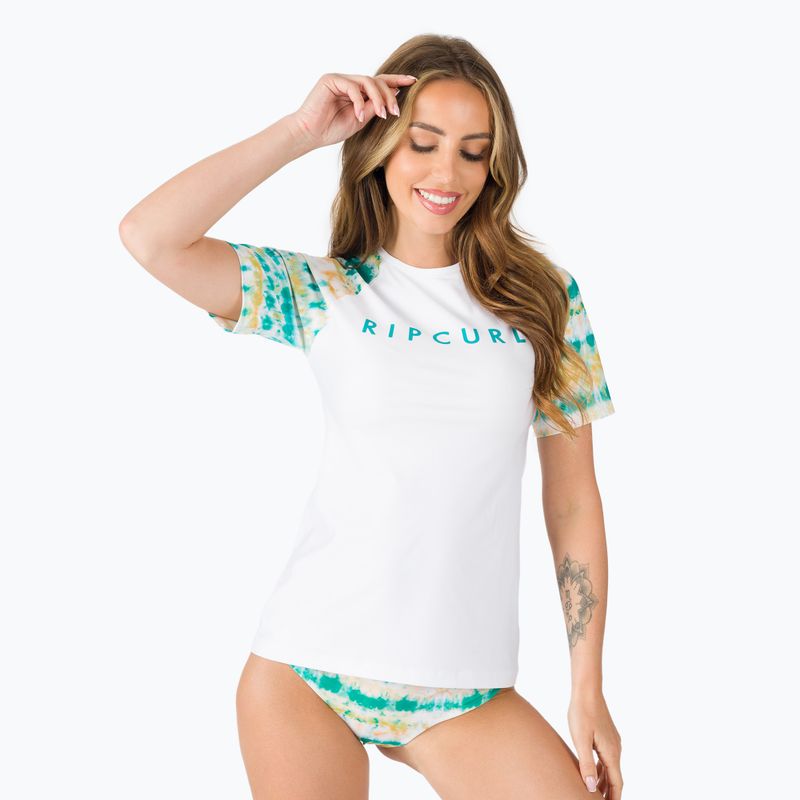 Rip Curl Breeze Summer Breeze Relaxat SS tricou cu mânecă scurtă pentru femei White 118WRV