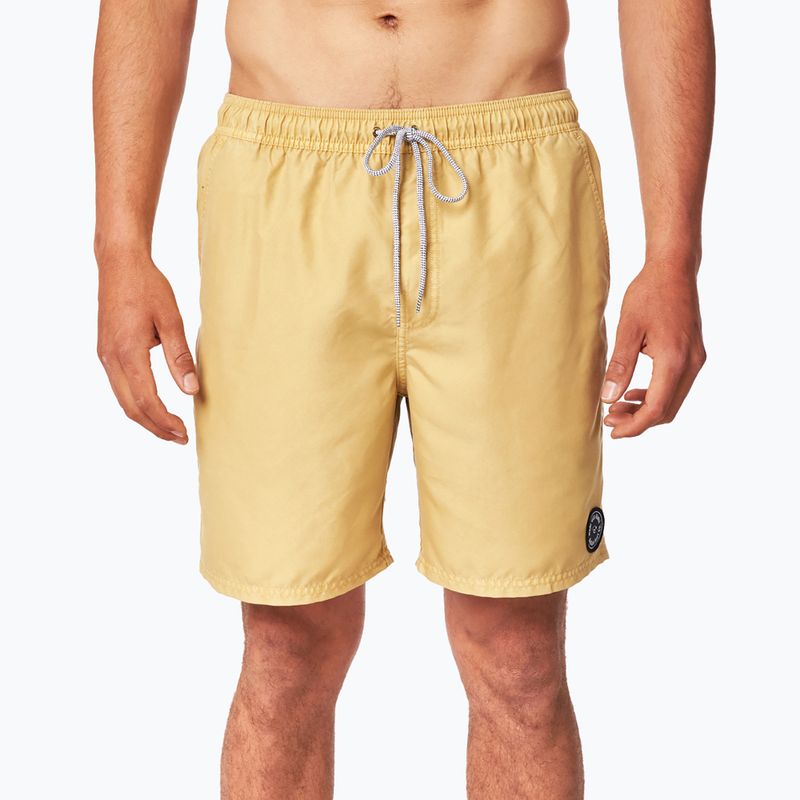 Pantaloni scurți de baie pentru bărbați Rip Curl Easy Living 16' Volley galben CBOVF4